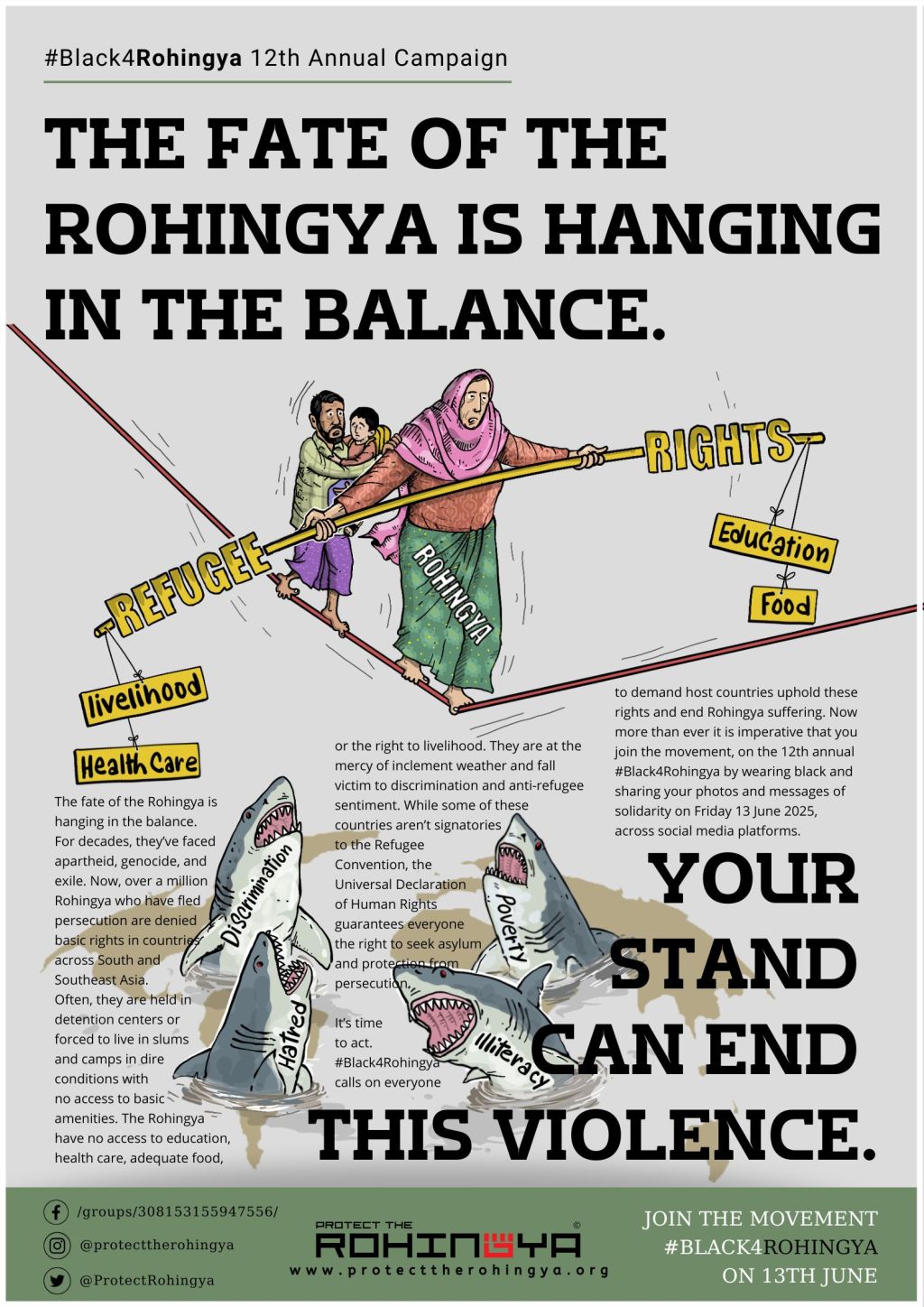 #Black4Rohingya 2025