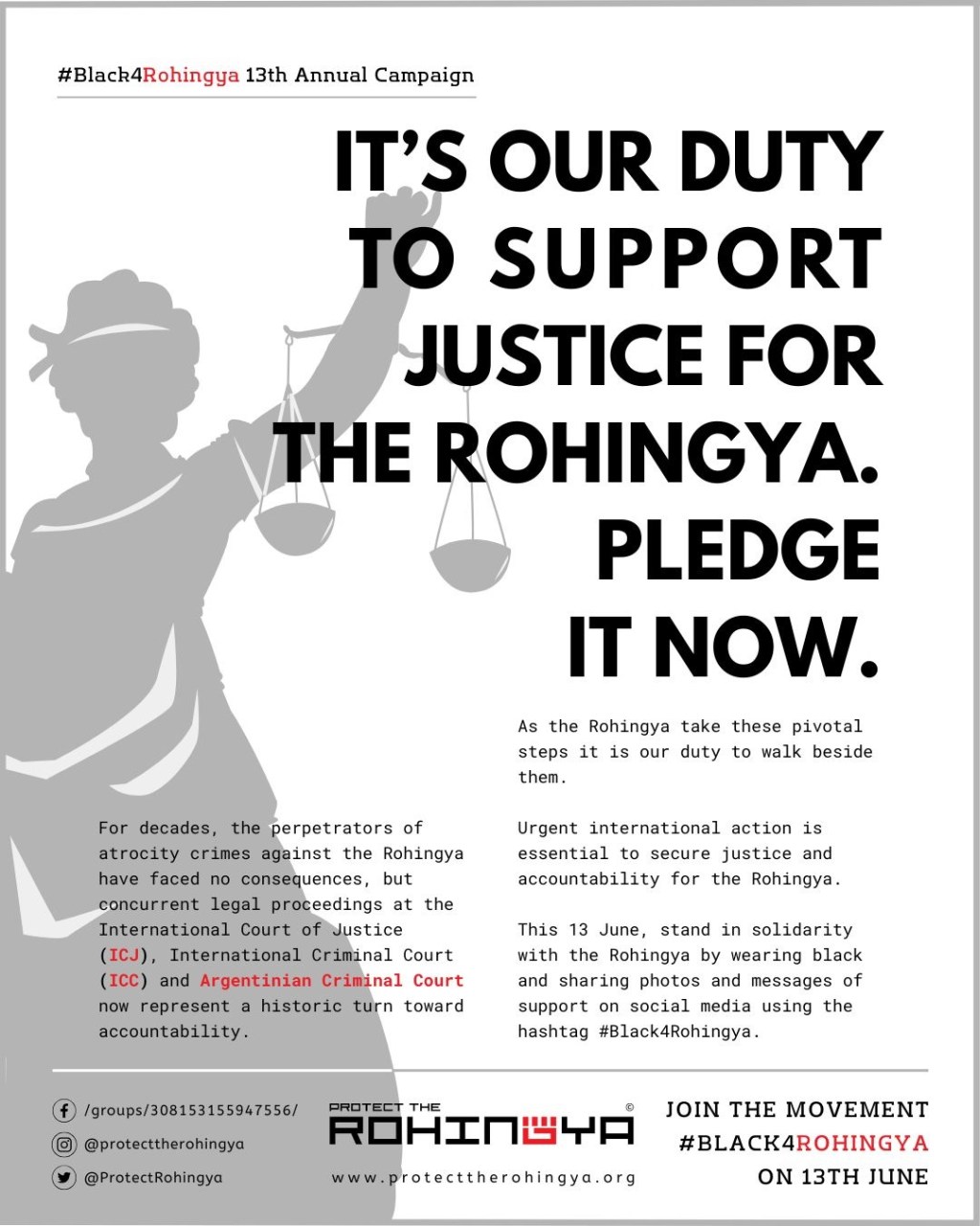 #Black4Rohingya 2026